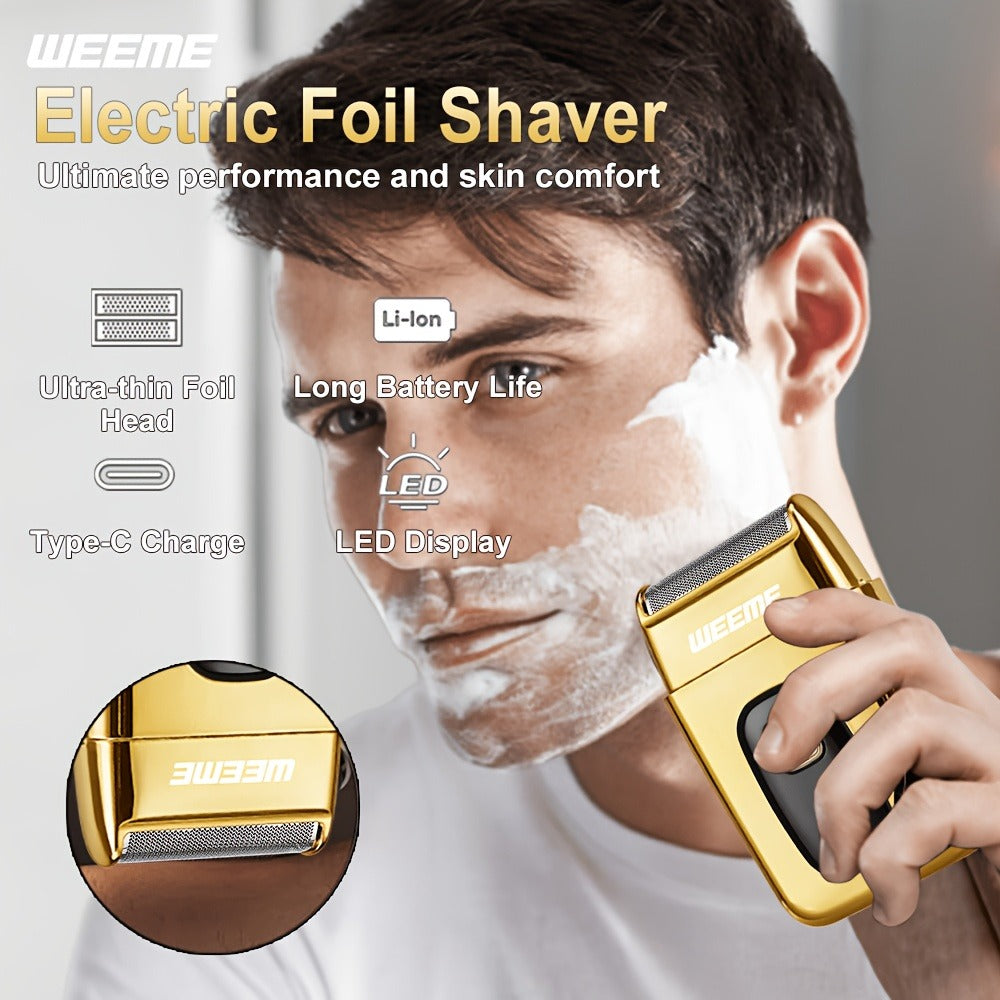 Beard Trimmer Set for Men - USB Rechargeable Hair Clipper & Grooming Kit with Battery Indicator, Comb Attachments, Epilator & Trimmer, 2/3/4 Piece Set for Travel Home Use, Father's Day Gift
