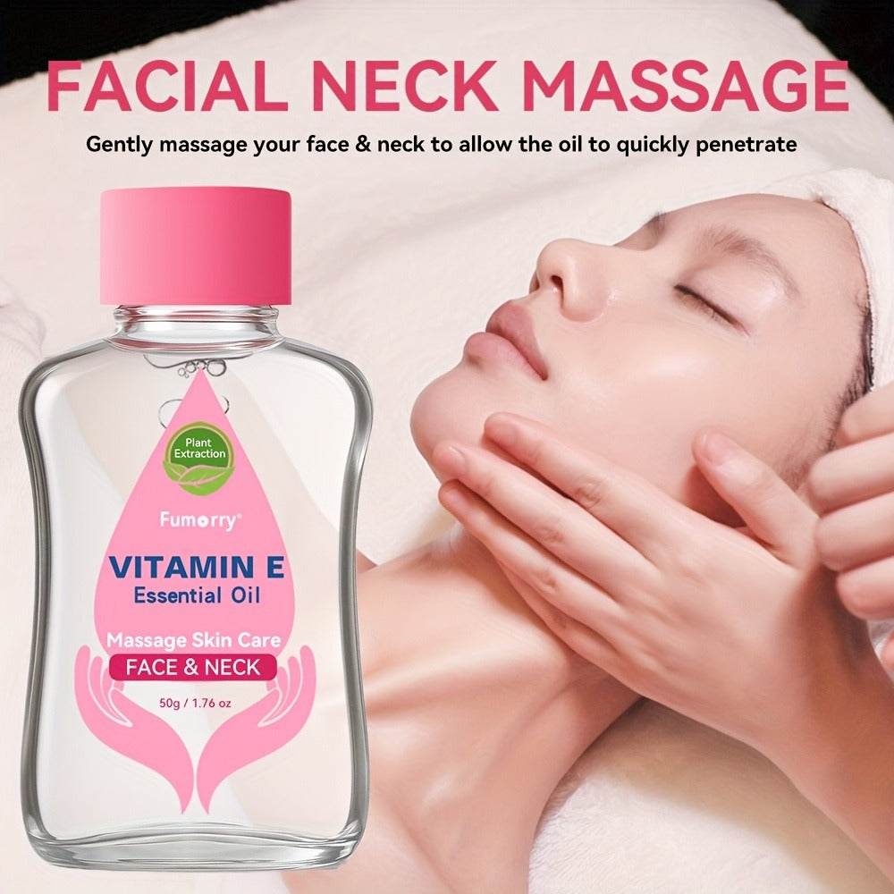 Vitamin E Essential Oil for Face, Neck & Body ¨C Natural Multi-Plant Extract Moisturizing Firming Nourishing Skincare Serum, Hydrating Massage Oil for All Skin Types, Korean Skin Care ¨C 50ml