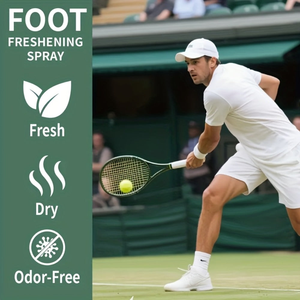 Foot & Shoe Deodorant Spray - Odor Control & Long-Lasting Freshness, Quick-Absorbing Non-Greasy Formula, Hypoallergenic, 100ml/3.52fl.oz, for Men & Women
