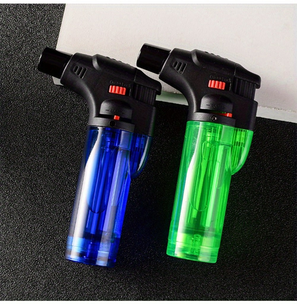 Butane Torch Lighter 6pcs Big Jet Flame Refillable & Adjustable Mini Blow Torch - Gift Box Set for Camping, Grill, BBQ, Culinary, Soldering & Welding | Butane Not Included