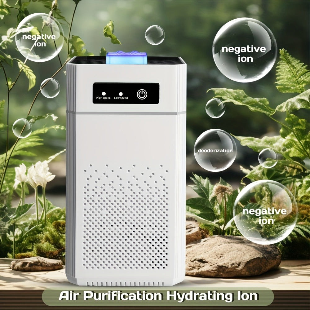 Air Purifier 2 Pack with Replacement Filters & USB Charging Cable ¨C Compact HEPA Purifier for Home, Bedroom, Office, Removes Odors, Dust & Allergens