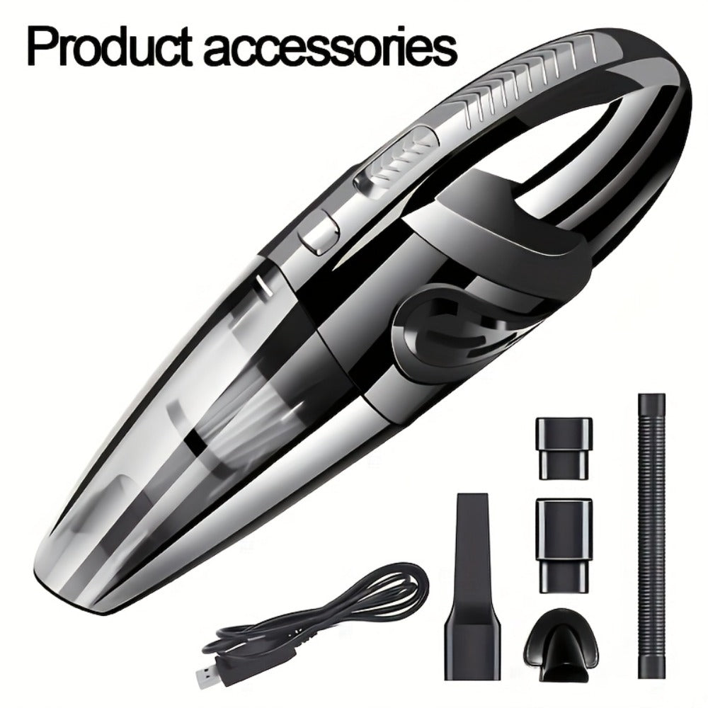 Handheld Vacuum Cleaner Cordless Portable USB Rechargeable Strong Suction Aluminum Fan Blade Mini Vacuum for Car Interior Home Office Desk Crevice Sofa Pet Hair Dust Crumbs