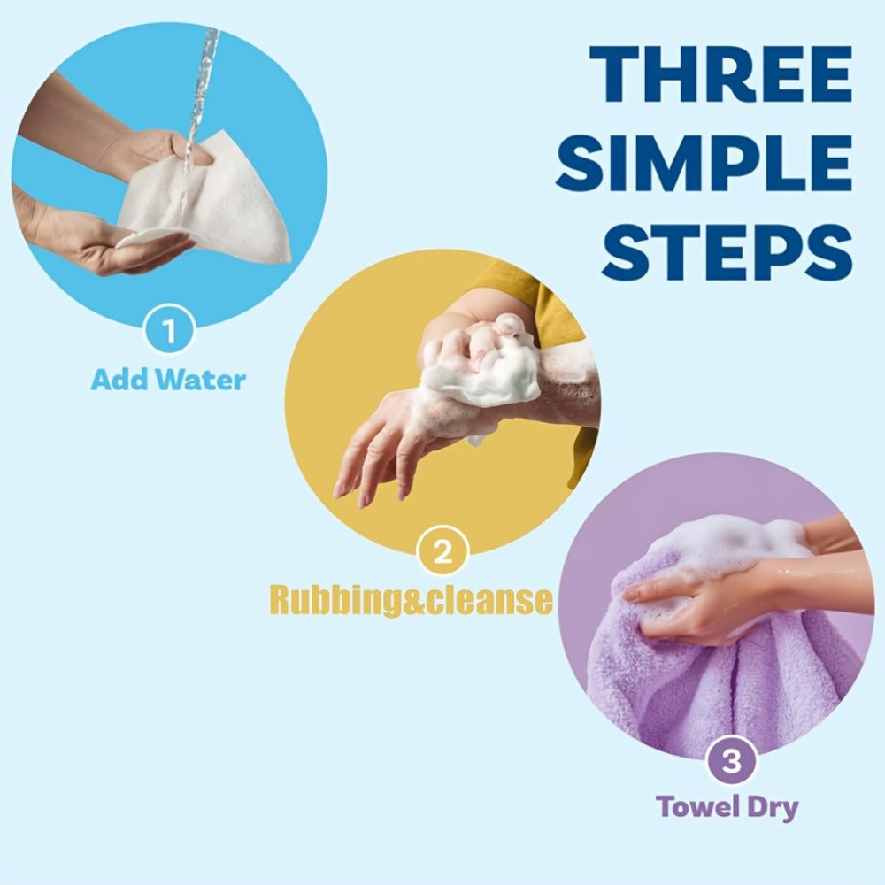 Disposable Bath Wipes No Rinse Body Wipes 11.81x11.81 Inch Large Shower Wipes for Travel Camping Outdoor Fitness Swimming Bedridden Adults Elderly Post Surgery Cleansing Wipes 50 or 125 Count