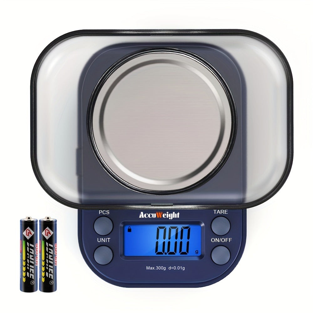 Digital Pocket Scale 300g 0.01g High Precision Jewelry Coffee Food Kitchen Scale with Tare Calibration
