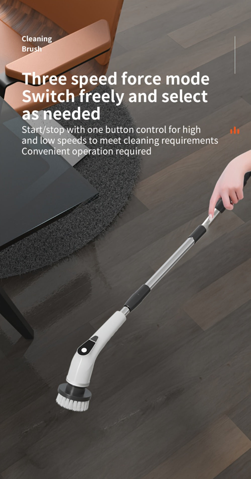 Electric Spin Scrubber with 9 Interchangeable Brush Heads 5 Speed Settings & 3 Extendable Handles - Power Scrubber for Bathroom Kitchen Tile Floor Carpet, Cordless Rotary Cleaning Brush Green White