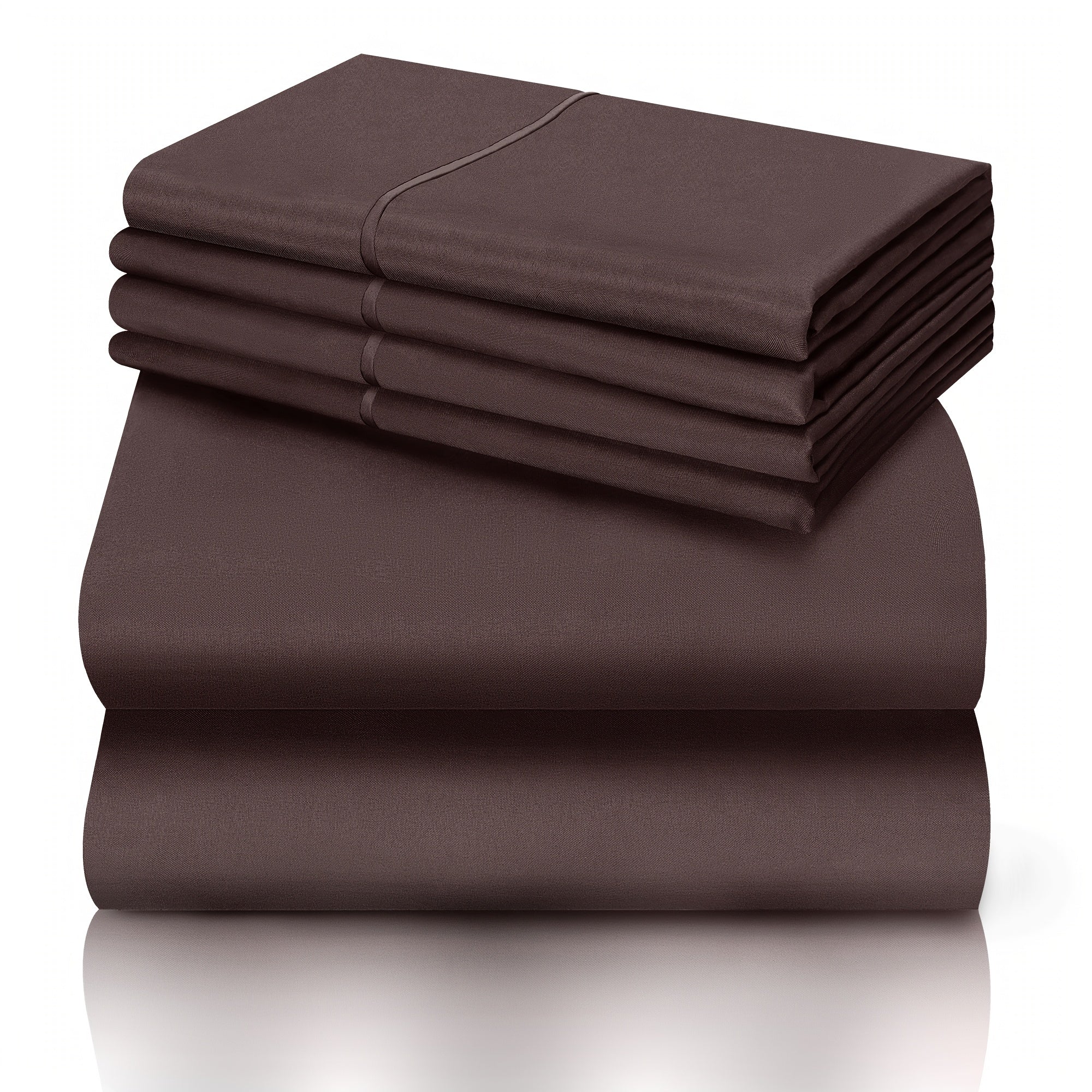 California King Sheet Set 6-Piece Breathable Cooling Bed Sheets Ultra-Soft Hotel Luxury Microfiber 18 Inch Deep Pocket Wrinkle Fade Resistant Flat Sheet Fitted Sheet 4 Pillowcases Multiple Colors