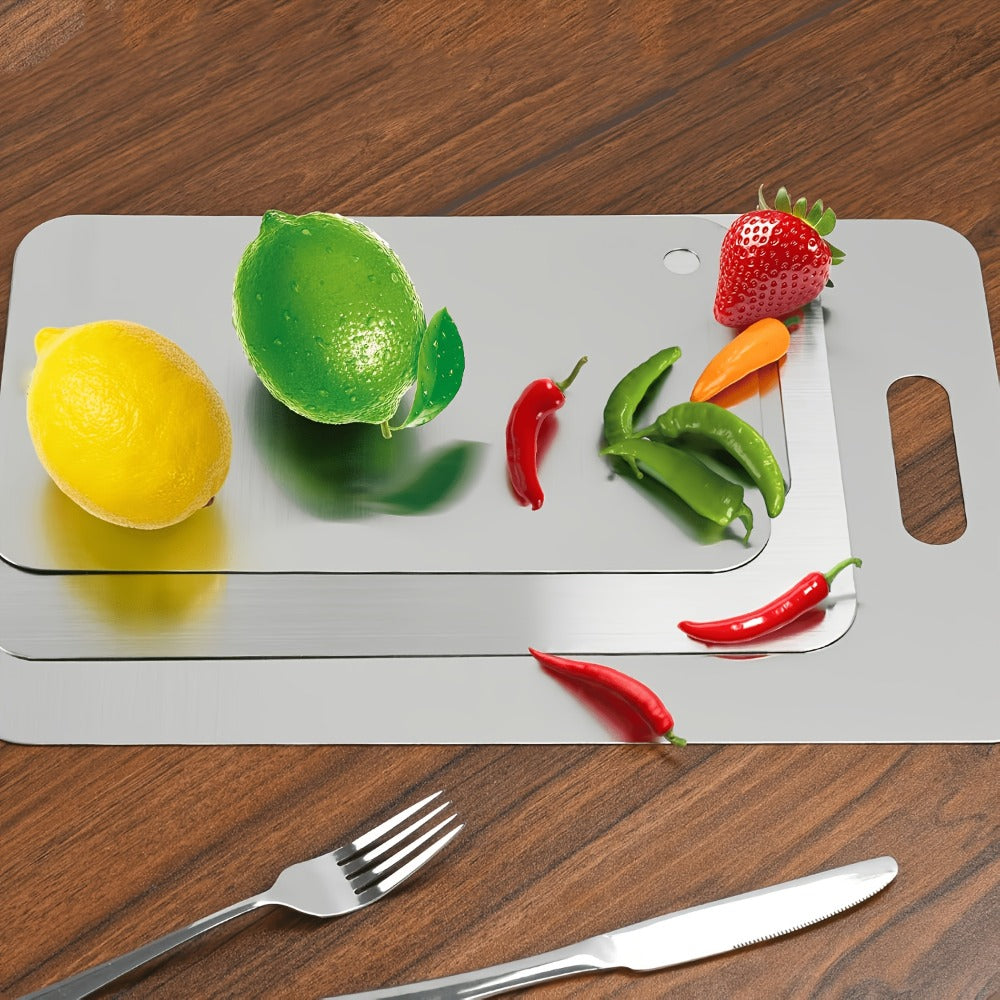 Titanium Cutting Board for Kitchen 14¡±x10¡± Large Double Sided | 100% Pure Titanium Metal Cutting Board | Durable Non-Porous Knife-Friendly Surface | Premium Kitchen Prep Board for Home & Professional Use
