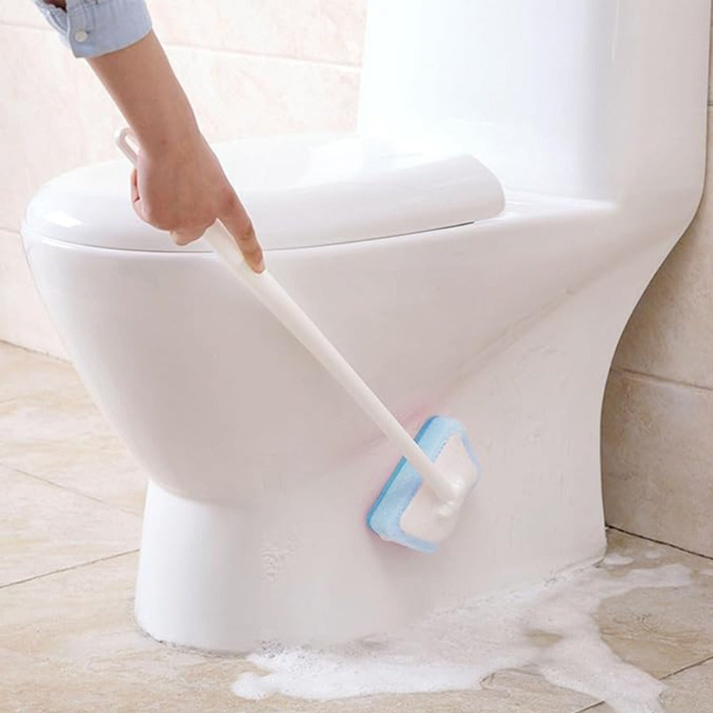 Shower Cleaning Brush Set Replaceable Heads ¨C Bathtub Scrubber, Wall Tile Brush, Window Glass Cleaner & Floor Brush, Detachable Extendable Handle Bathroom Deep Cleaning Kit (7/11/16 PCS)