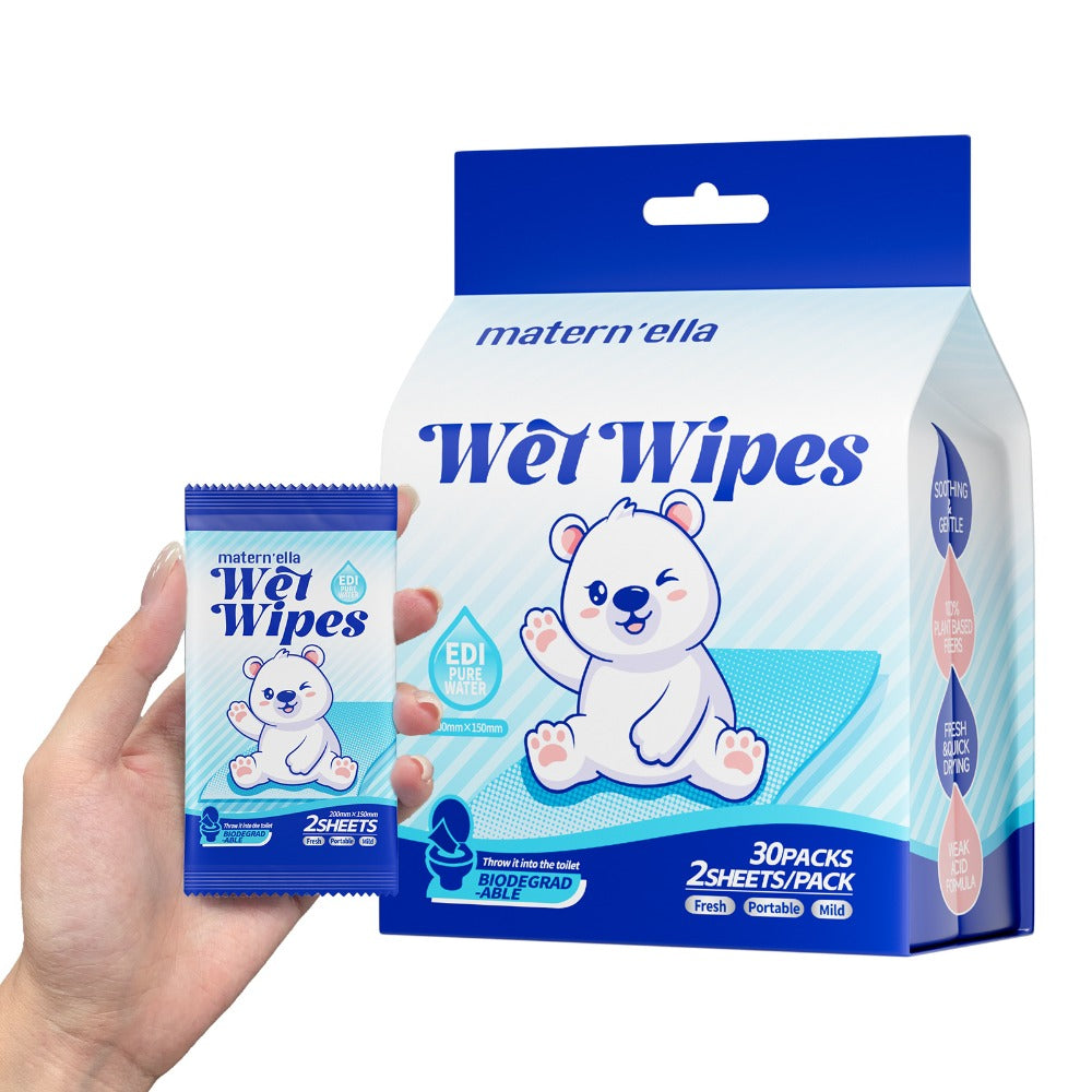 Flushable Wet Wipes with Probiotics ¨C Plant-Based Fibers, Fragrance Free, Sewer Safe, Soft & Thick Disposable Butt Wipes for Adults, Incontinence & Personal Care (1/3/5/6/8/9/15 Packs)