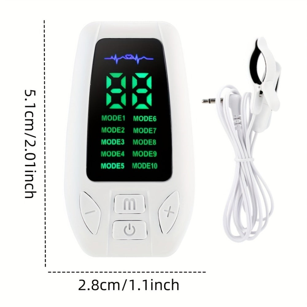 Sleep Aid Device EMS Microcurrent Therapy, Rechargeable Portable Insomnia Relief & Anxiety Reduction Device for Deep Sleep Improvement, 10 Modes Handheld Sleep Assistant for Adults