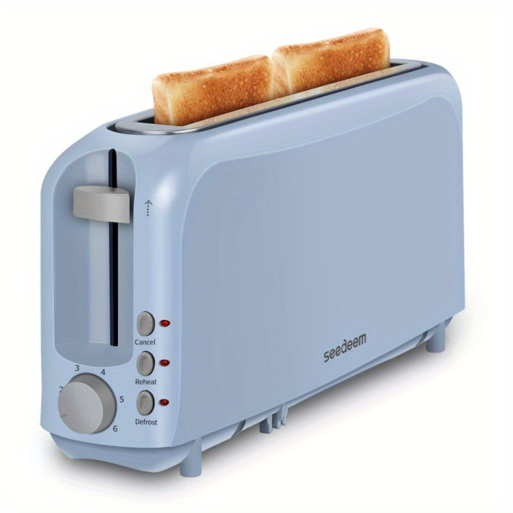 2-Slice Toaster ¨C 6 Shade Settings, Cancel, Reheat & Defrost Functions, Removable Crumb Tray, 750W Compact Design for Bread, Waffles & Bagels, Available in Red, White, Black, Yellow, Pink & Blue