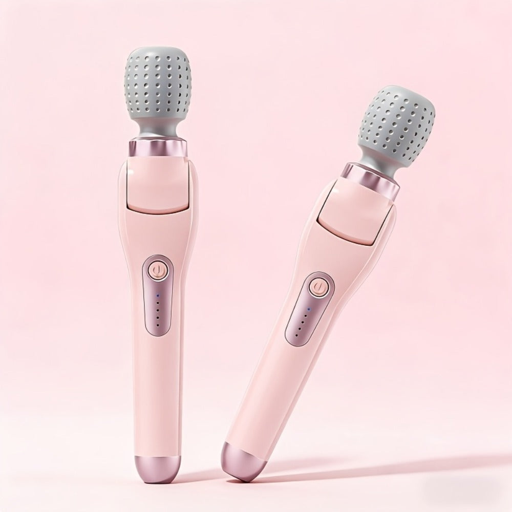 Electric Handheld Massager 180¡ã Foldable Massage Stick | 5-Speed Vibration USB Rechargeable Rotating Head | Full Body Relief Neck Back Shoulder Leg Waist | Portable Cordless Massager Gift for Women Men