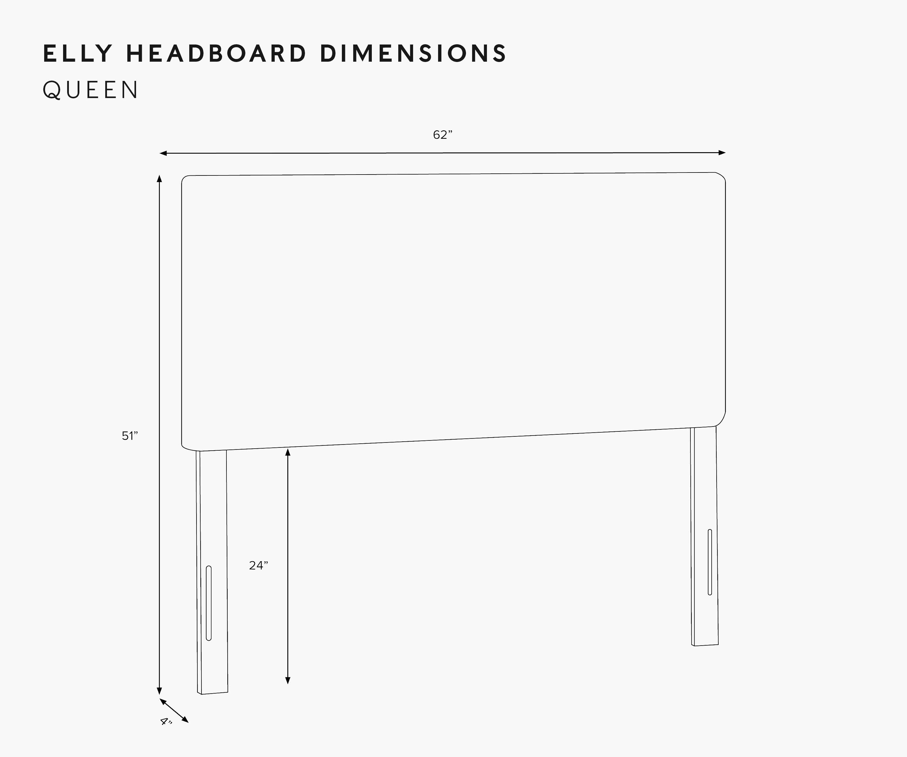Elly Headboard - Garden Party Blue