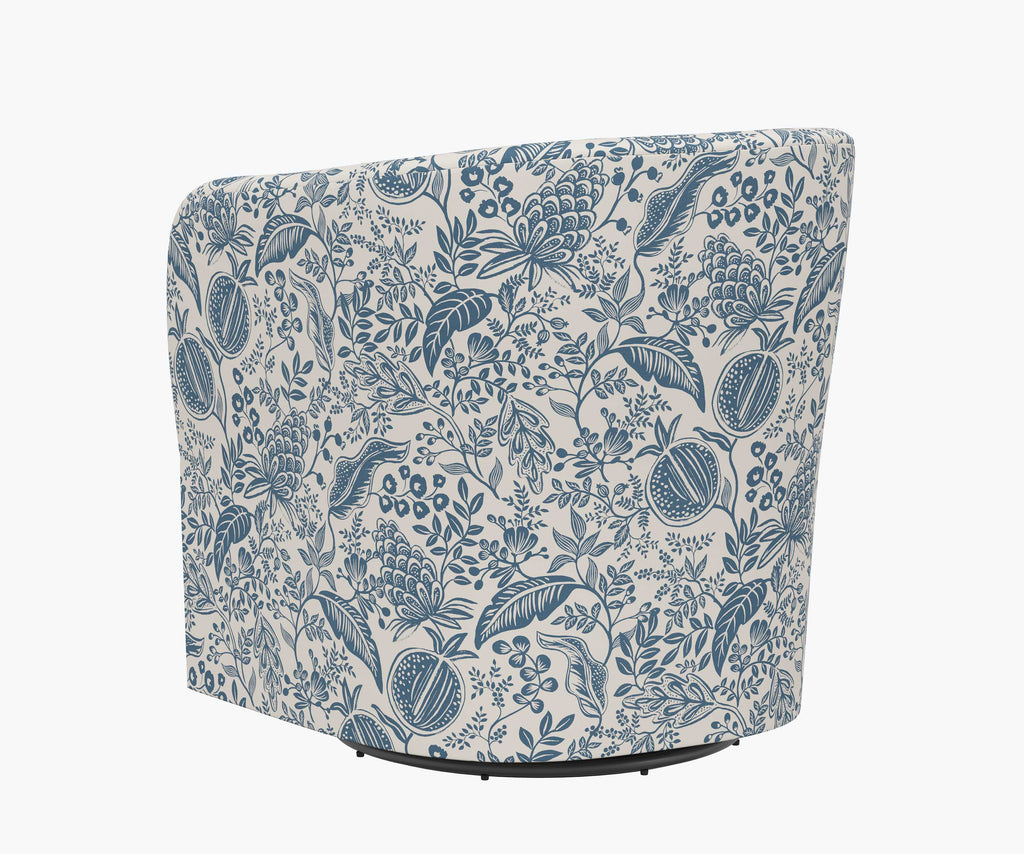 Pembroke Swivel Chair - Pomegranate