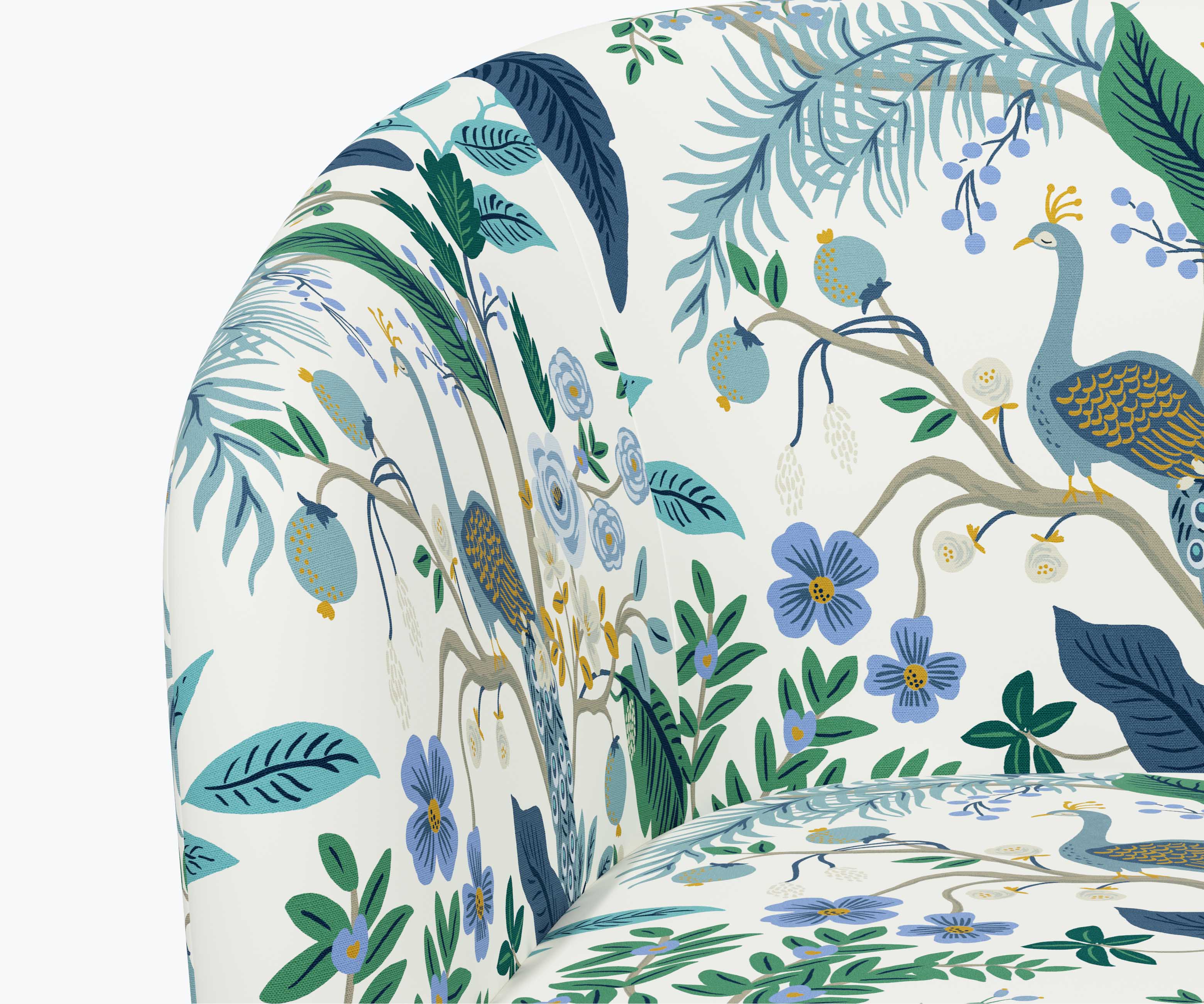 Pembroke Swivel Chair - Peacock