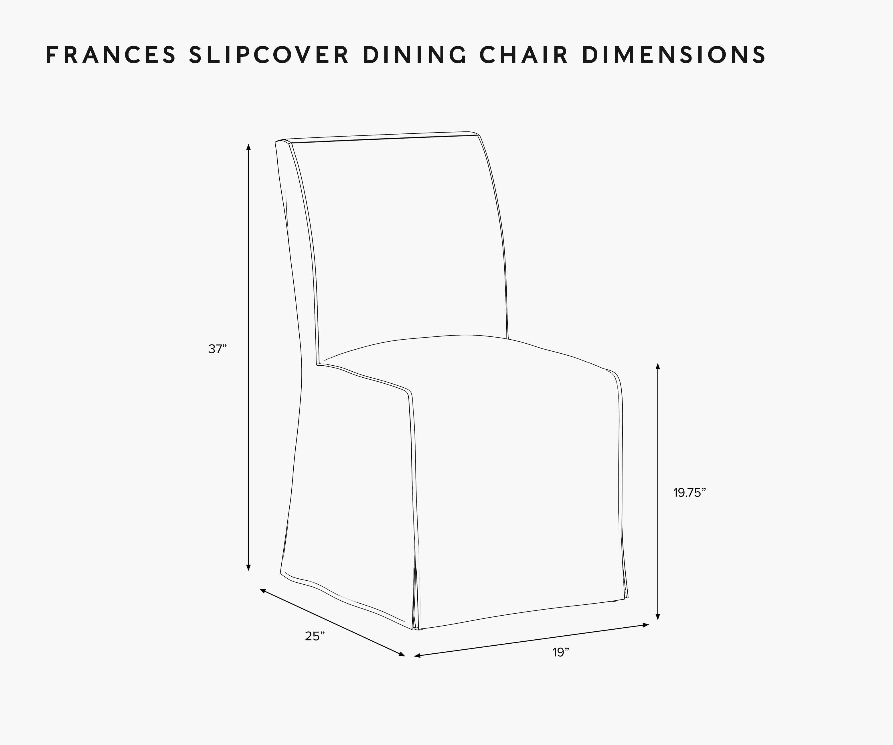 Frances Slipcover Dining Chair - Peonies