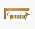 Hot Dog Money Holder Birthday Card - Single Card