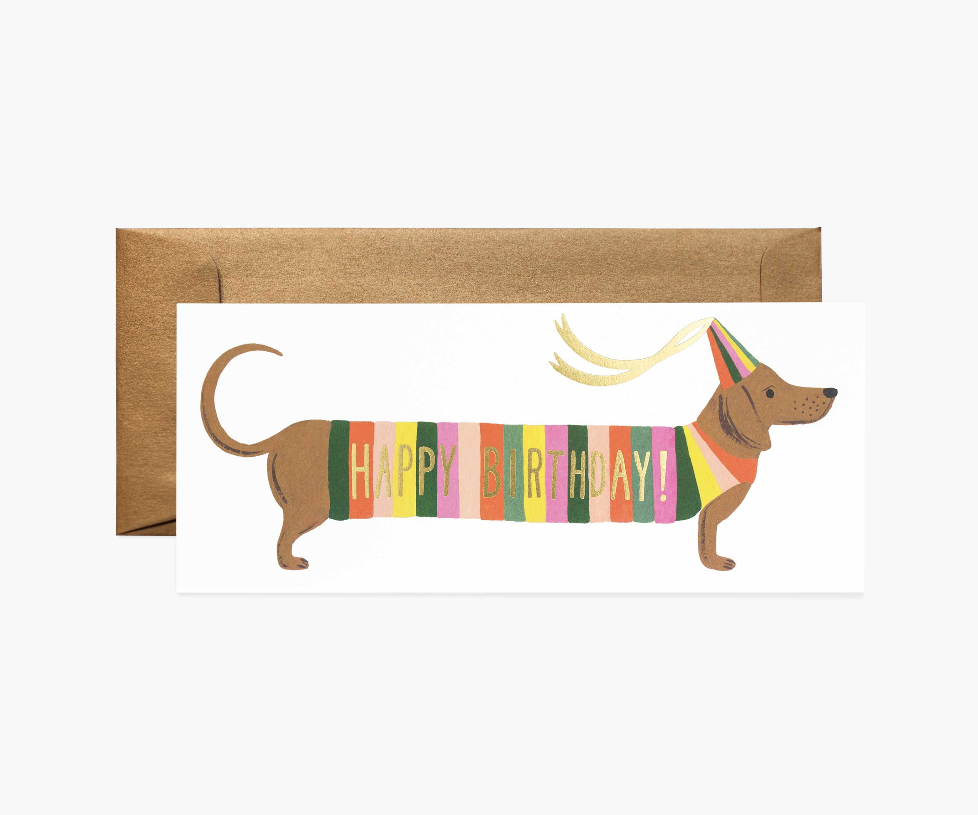 Hot Dog Money Holder Birthday Card - Single Card