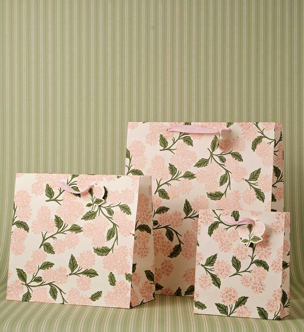 Pink Hydrangea Large Gift Bag