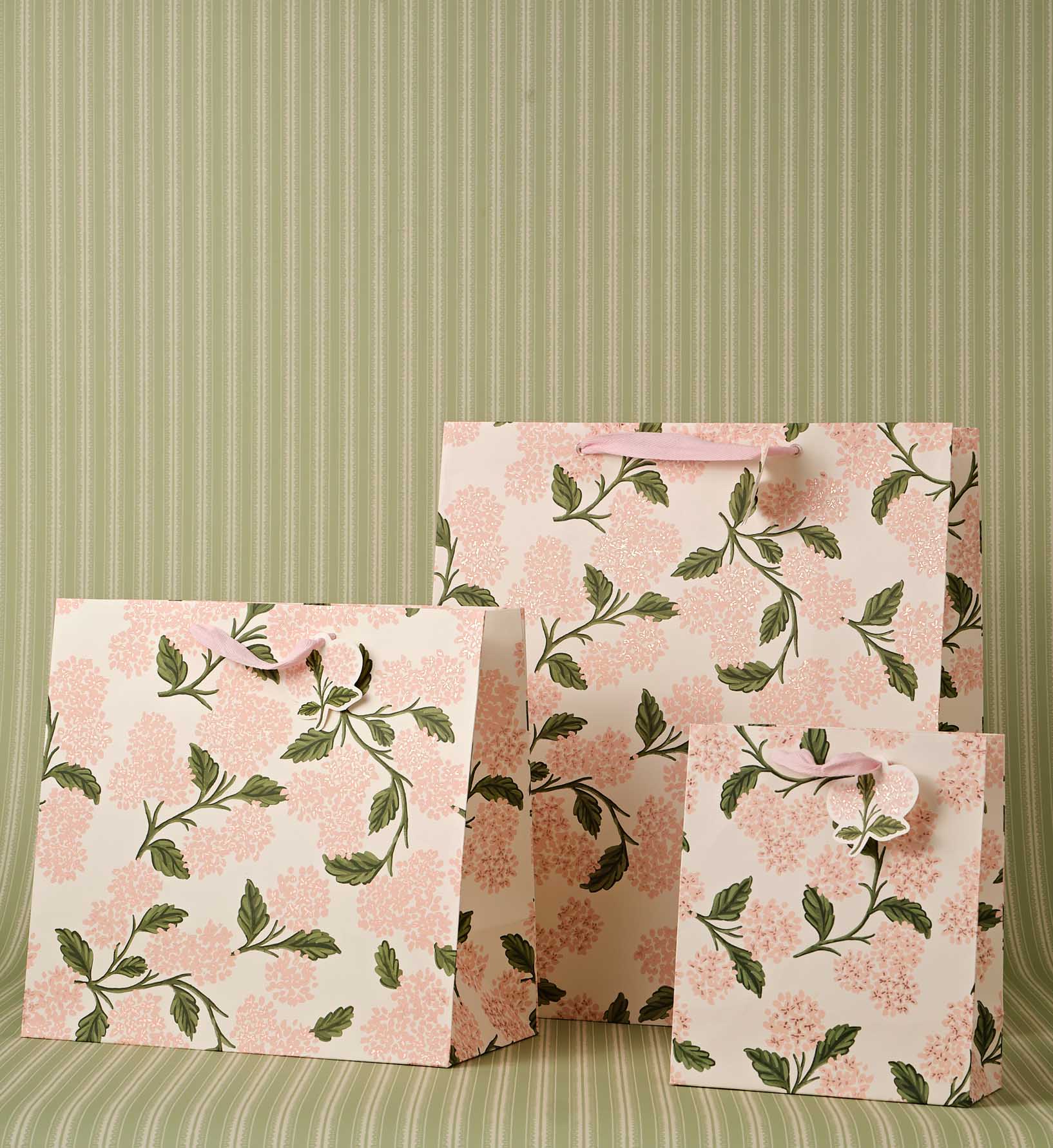 Pink Hydrangea Large Gift Bag