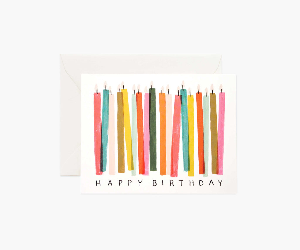 Birthday Candles Birthday Card - Single Card