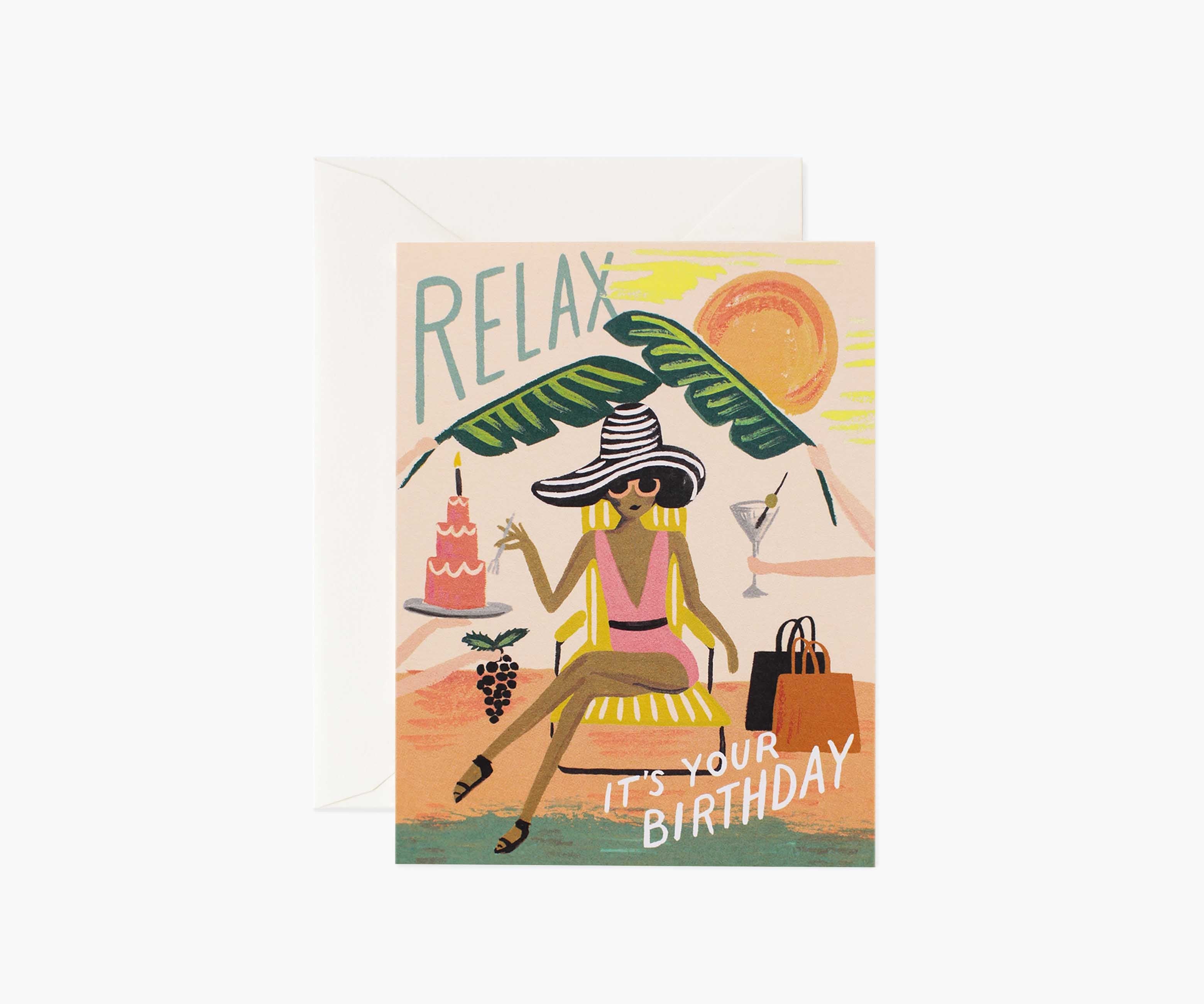 Relax Birthday Card - Single Card