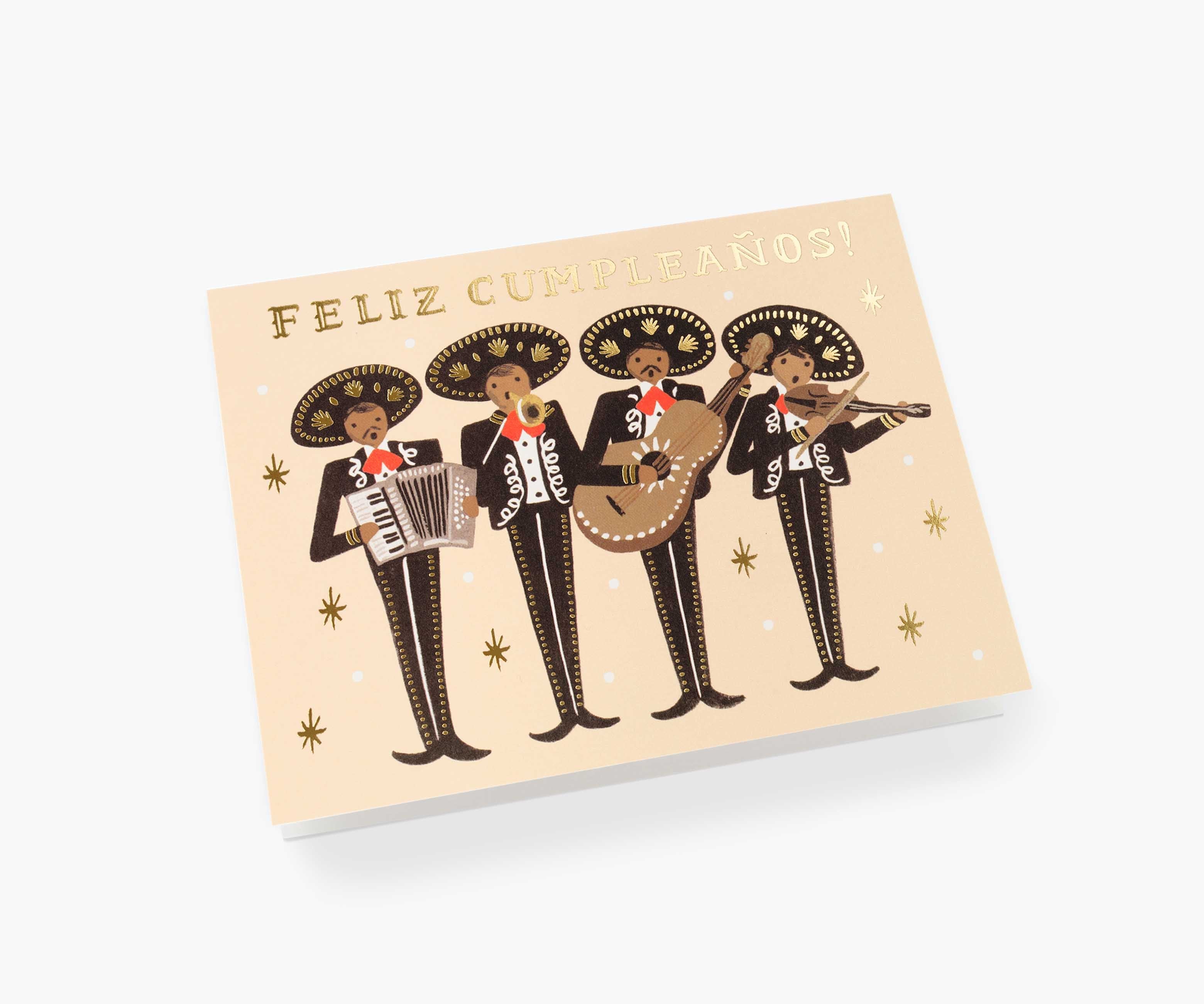 Mariachi Birthday Card - Single Card