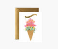 Ice Cream Birthday Card - Single Card