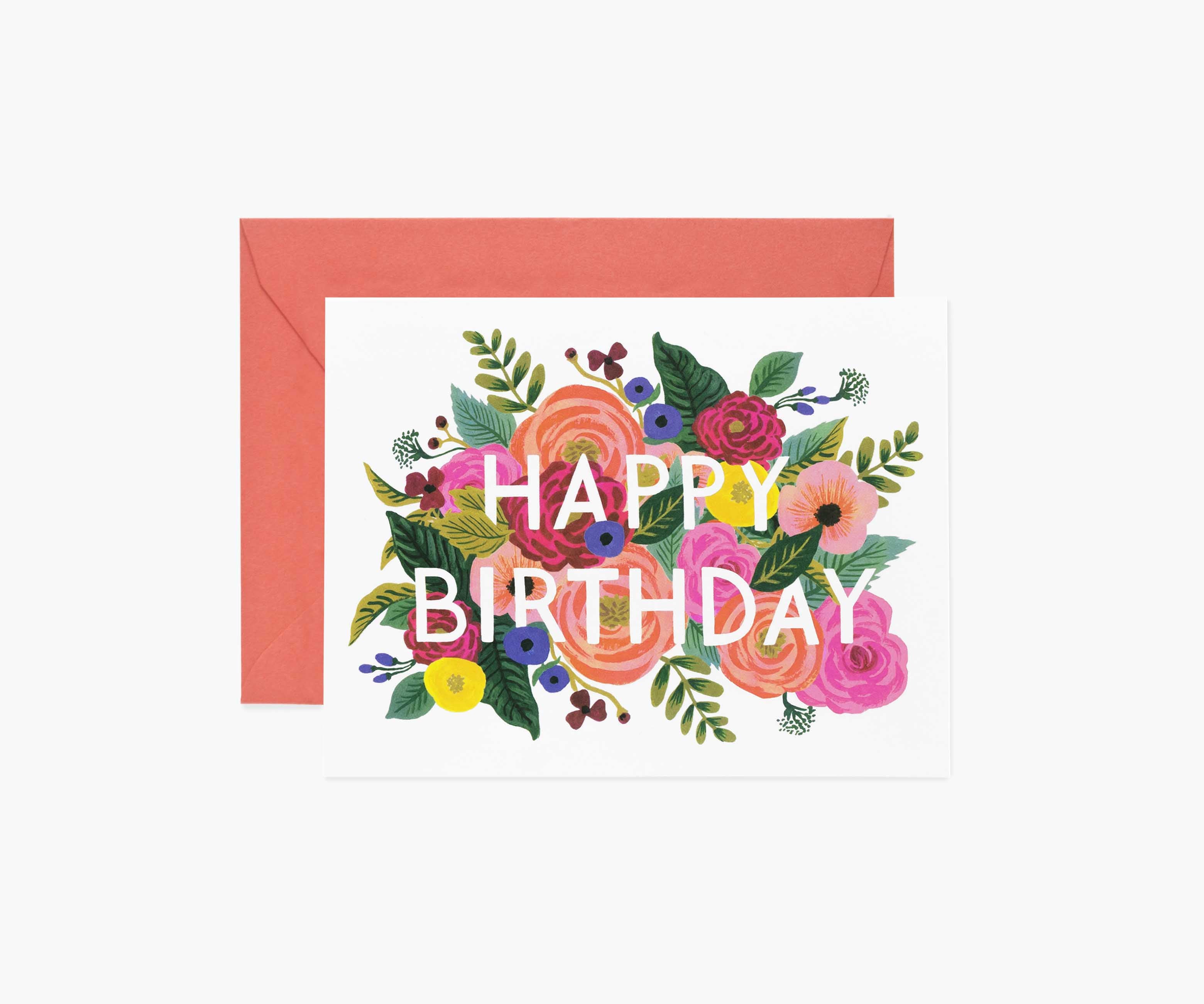 Juliet Rose Birthday Card - Single Card