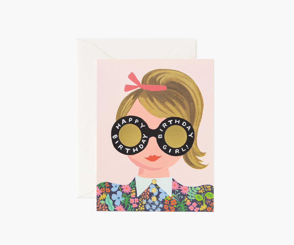 Meadow Birthday Girl Birthday Card - Single Card