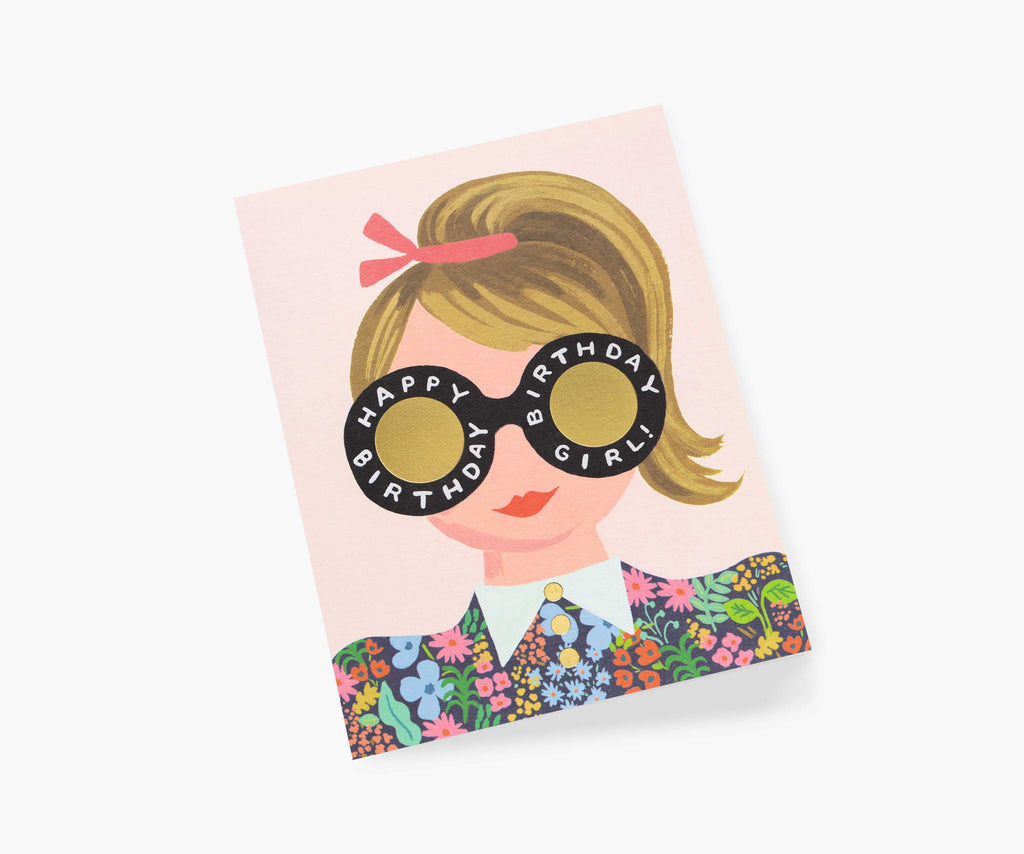 Meadow Birthday Girl Birthday Card - Single Card