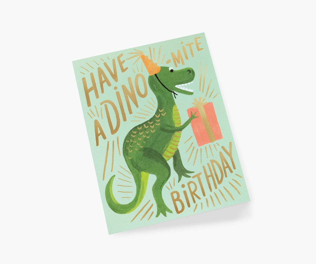 Dino-Mite Birthday Card - Single Card