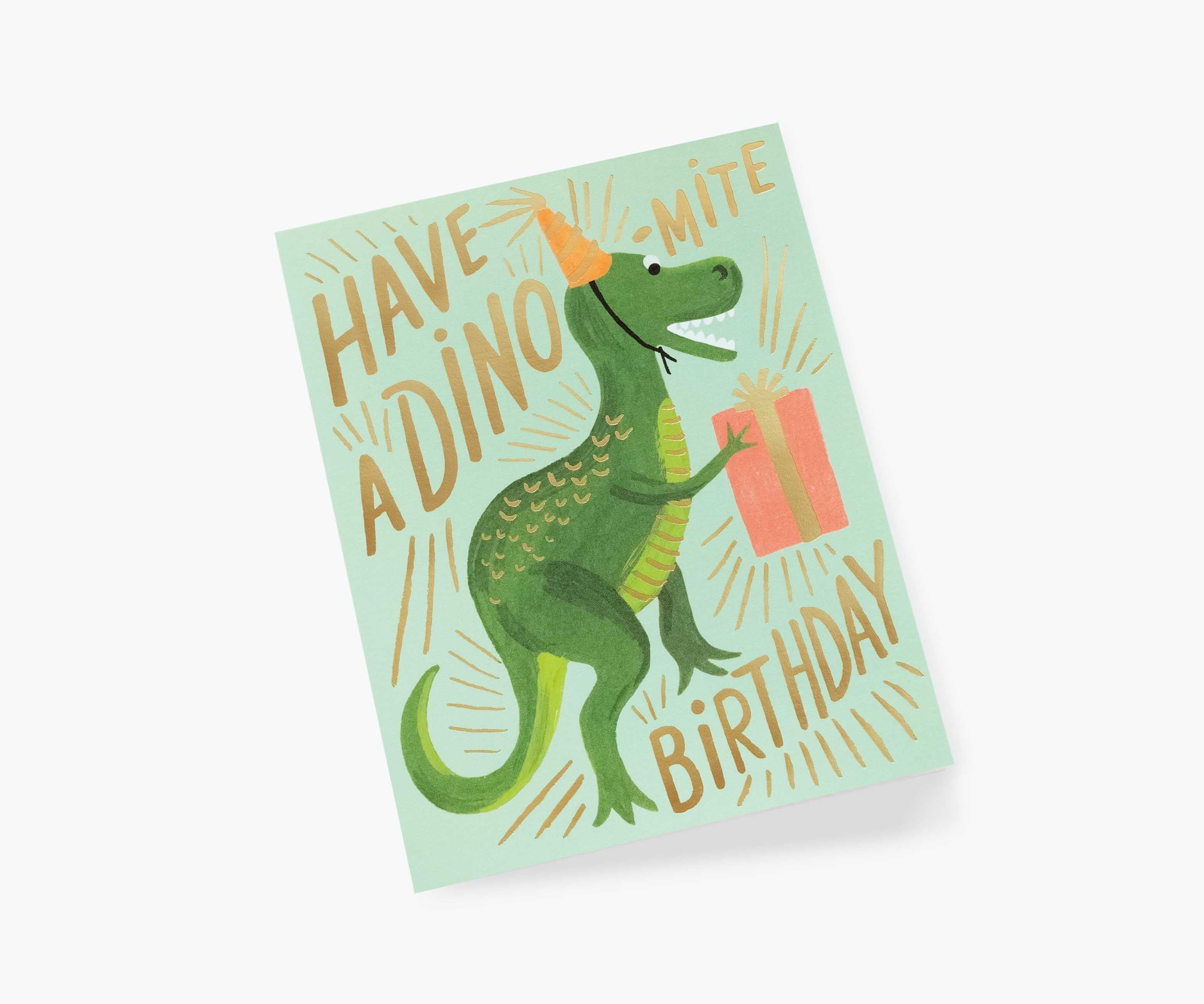 Dino-Mite Birthday Card - Single Card
