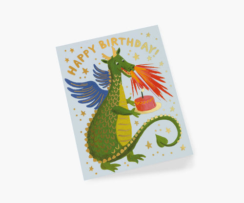 Birthday Dragon Birthday Card - Single Card