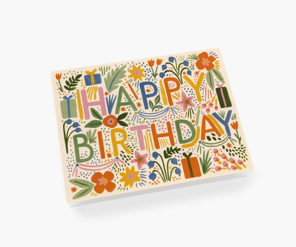 Fiesta Birthday Card - Single Card