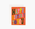 Groovy Birthday Card - Single Card