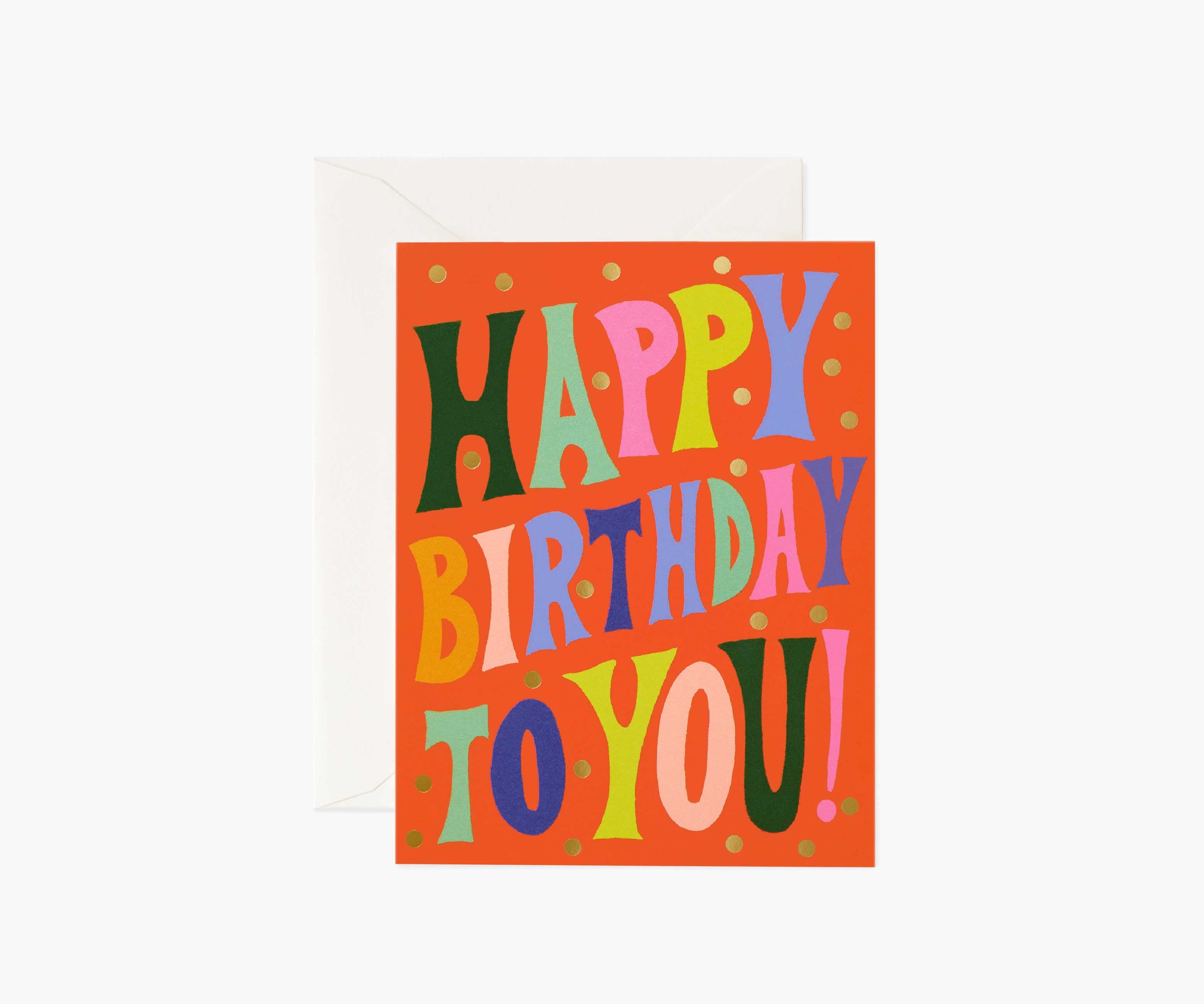 Groovy Birthday Card - Single Card
