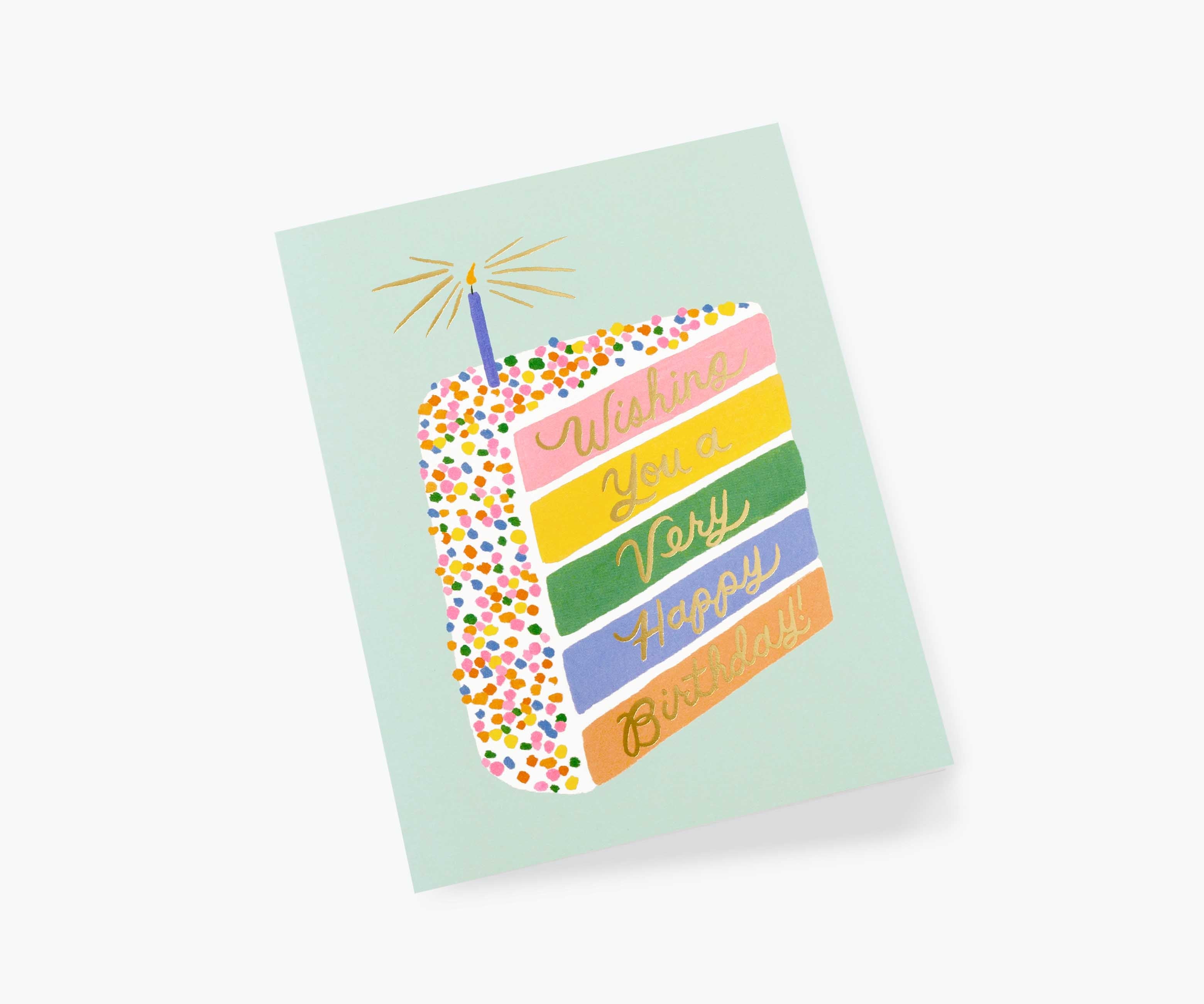 Cake Slice Birthday Card - Single Card