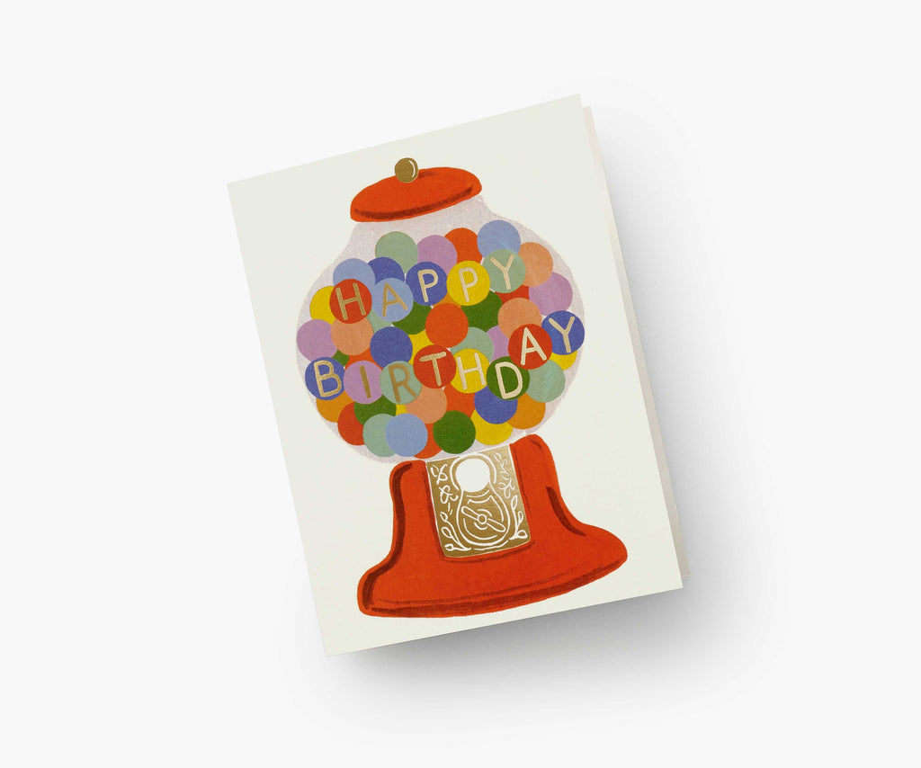 Gumball Birthday Card - Single Card