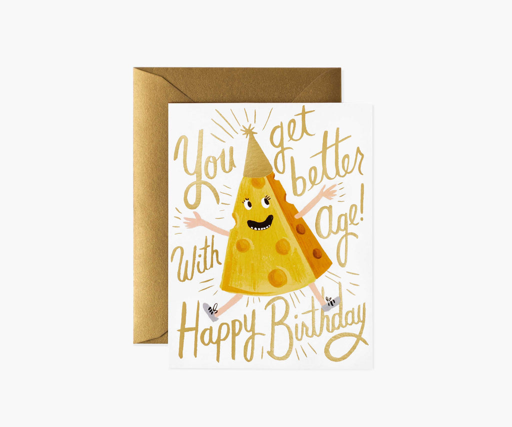 Better With Age Birthday Card - Single Card