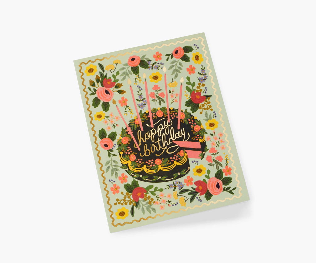 Floral Cake Birthday Cards - Boxed Set