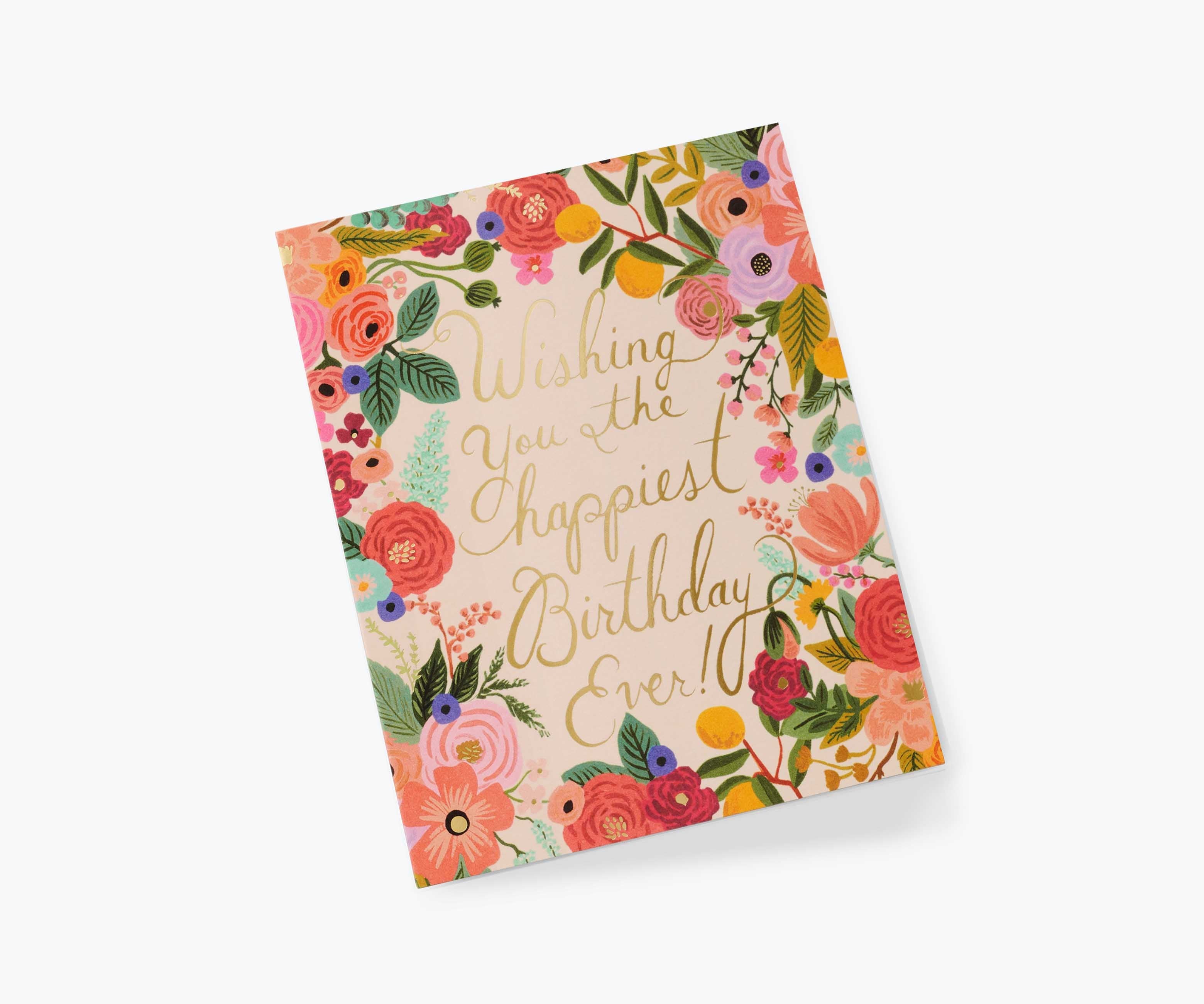 Garden Party Birthday Card - Single Card