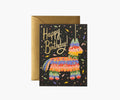 Pinata Birthday Card - Single Card