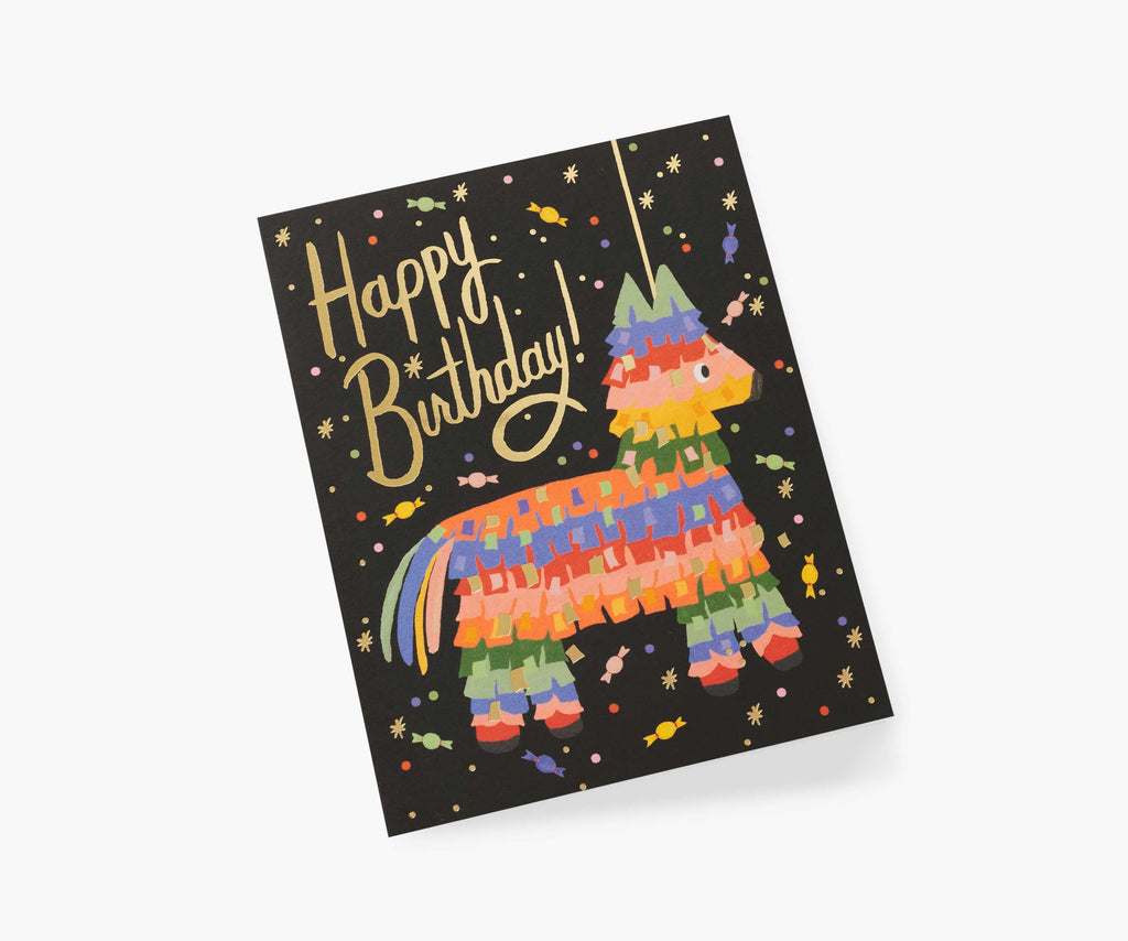 Pinata Birthday Card - Single Card