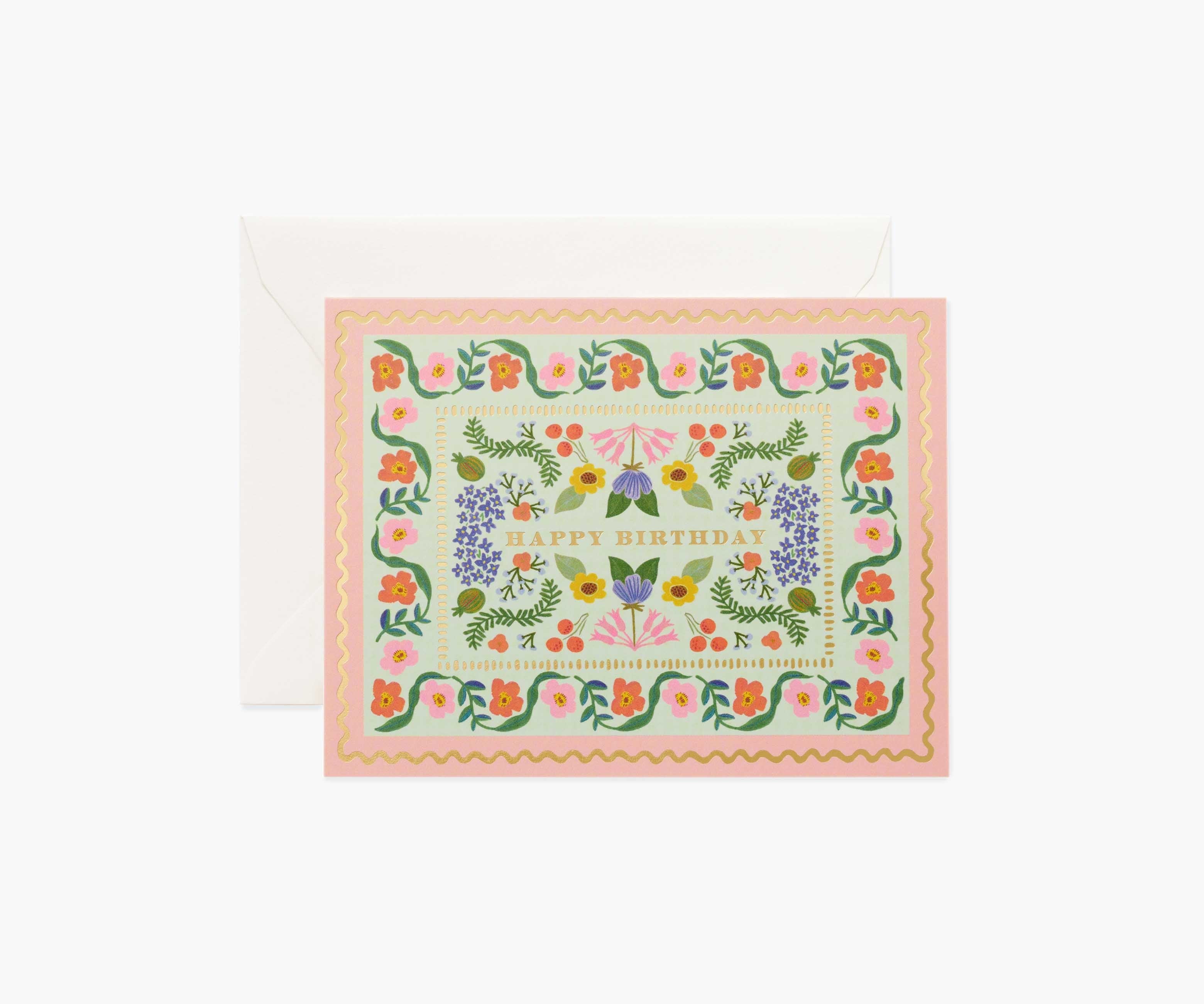 Sicily Garden Birthday Card - Single Card