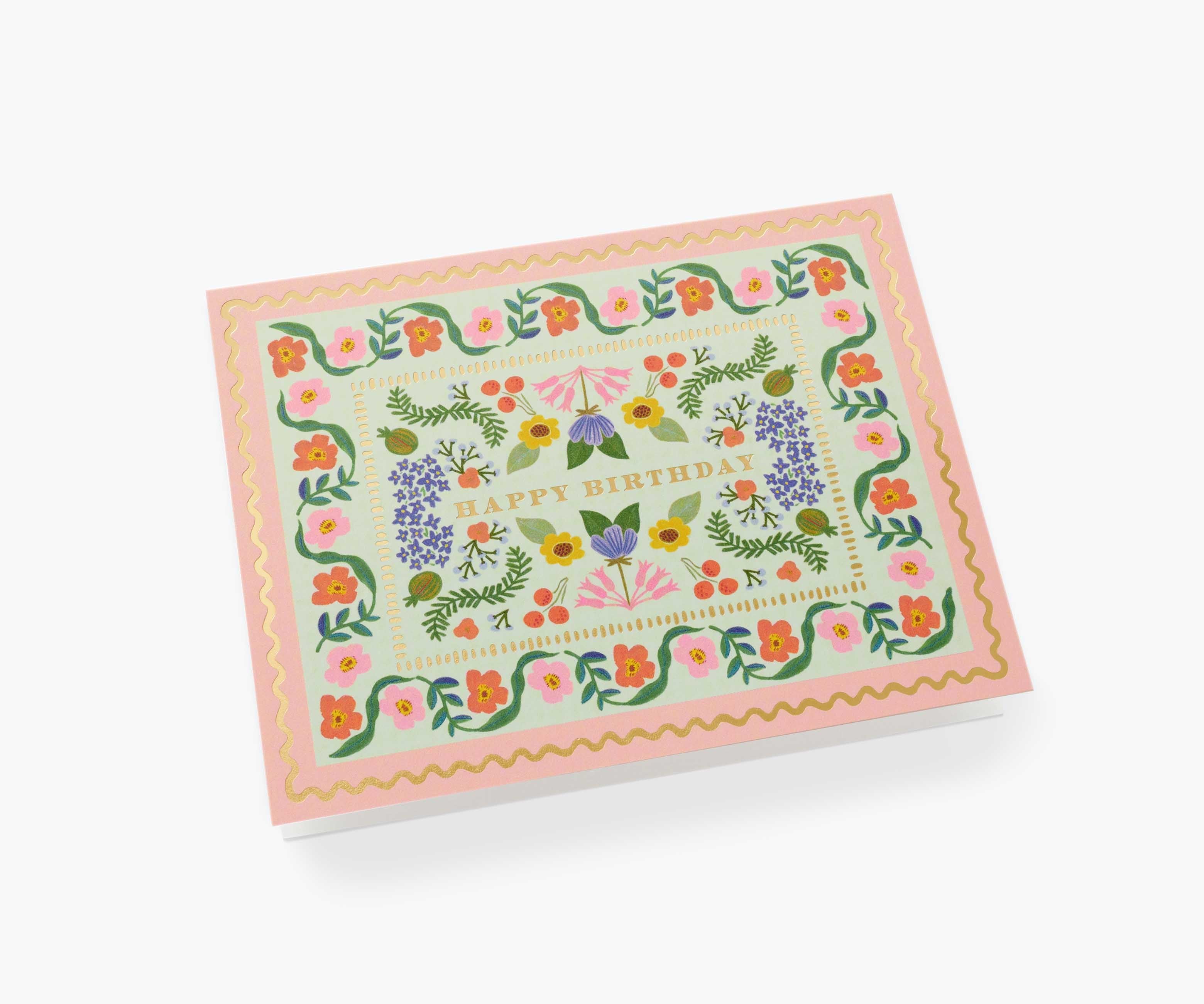 Sicily Garden Birthday Card - Single Card