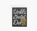 World's Greatest Dad Father's Day Card - Single Card