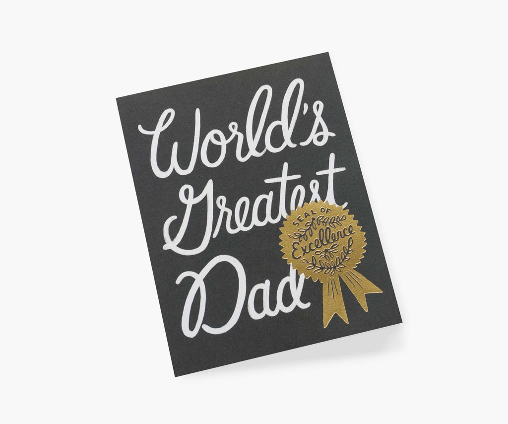 World's Greatest Dad Father's Day Card - Single Card