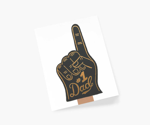#1 Dad Father's Day Card - Single Card