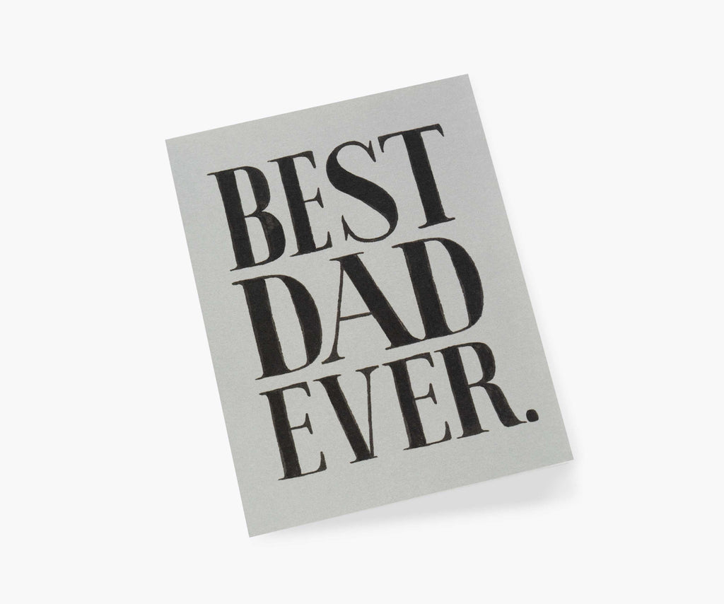 Best Dad Ever Father's Day Card - Single Card